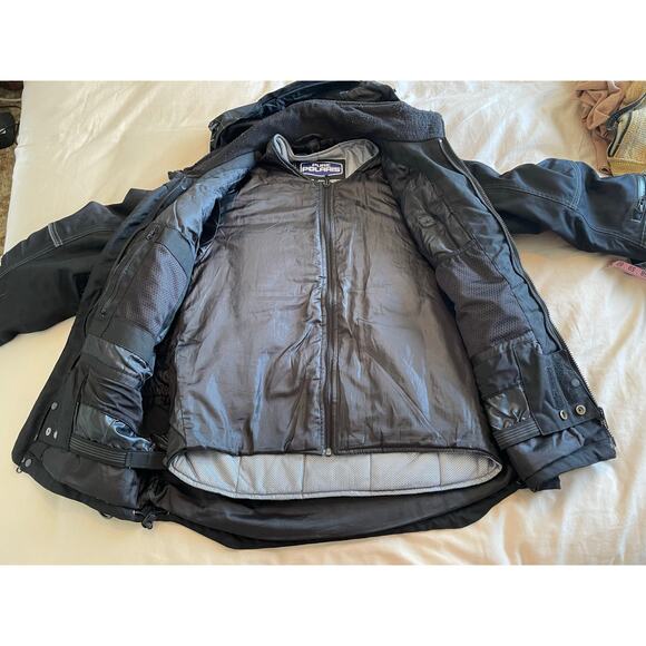 Pure Polaris men’s medium snowmobiling winter jacket removable liner blk durable - Picture 3 of 15